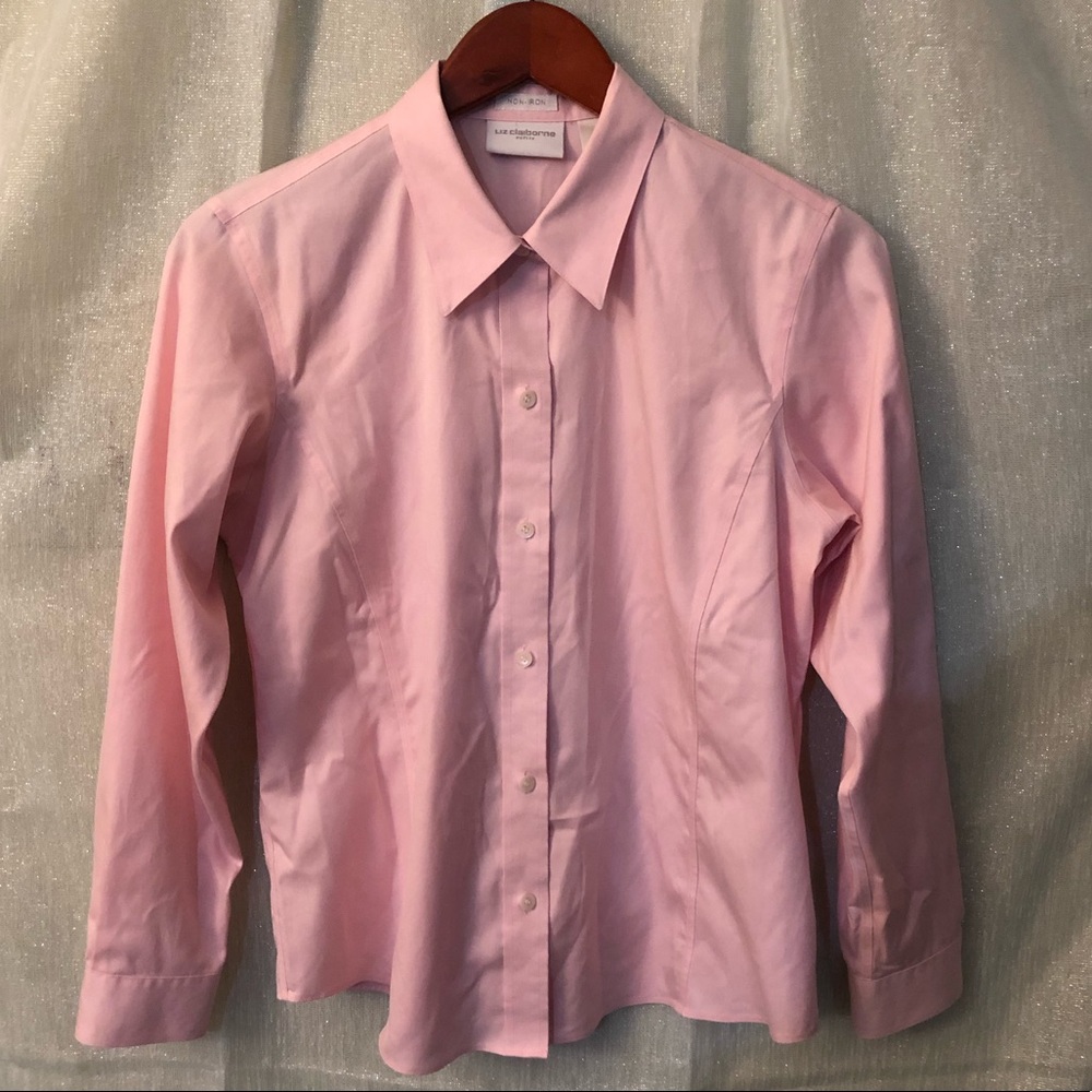 Liz Claiborne Petite Button-down Collared Dress Shirt